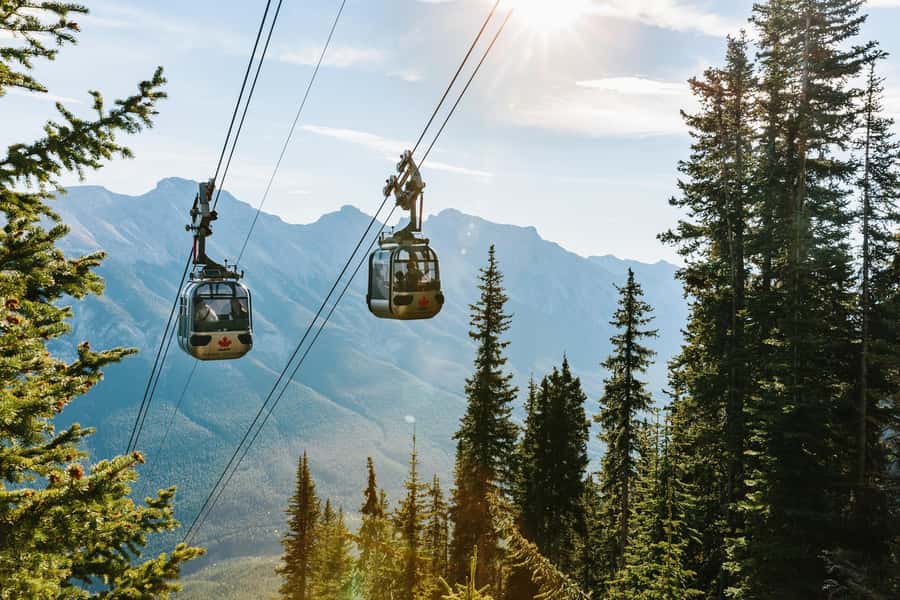 Banff: Lake Louise, Moraine Lake, Gondola, Cave & Basin Tour - The Banff Gondola or hot springs choice