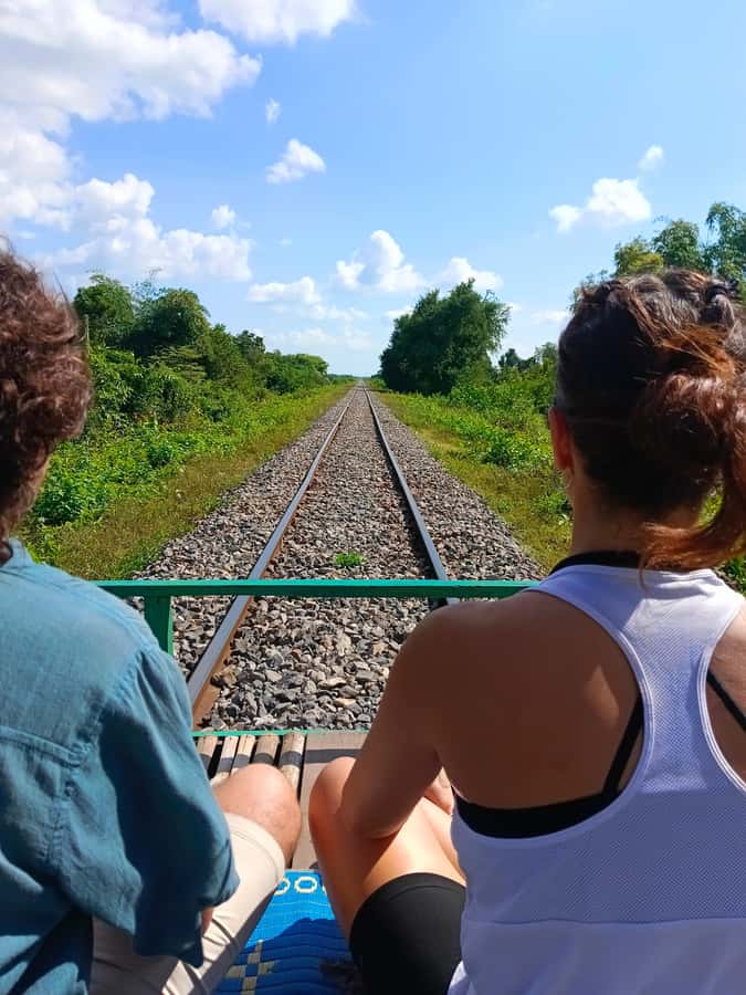 Battambang family tuktuk tour BambooTrain/Wat Banan/Bat cave - Wat Banan and the five towers