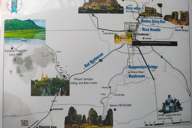 Battambang Tuk Tuk tour: Bambootrain, Killing & Bat Caves,Sunset - The tuk-tuk ride through Battambang Province
