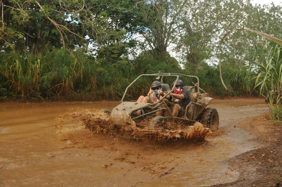 Bayahibe: ATV Buggy Adventure through Jungle & Caves - Muddy trails, rivers, and sugar cane fields