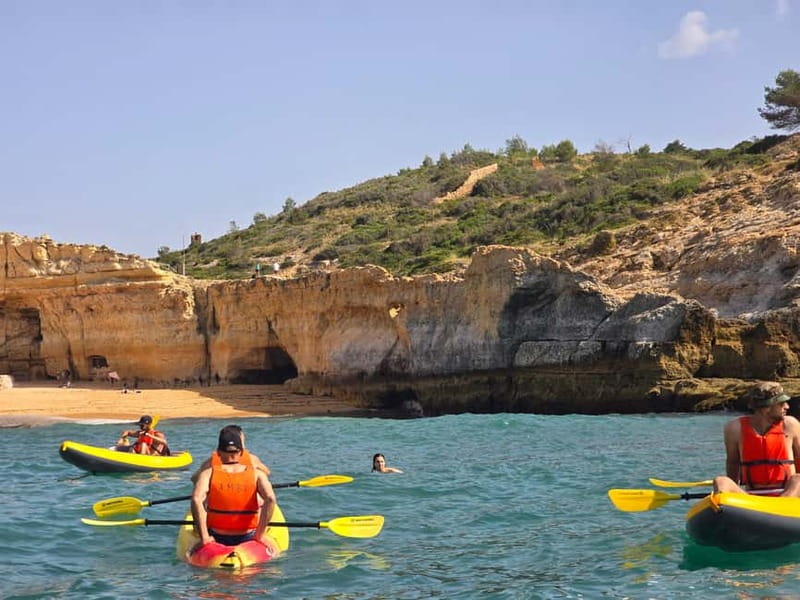 Benagil: Benagil Caves Guided Kayak Tour - Paddling along the Algarve cliffs