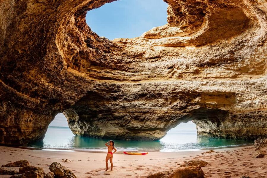 Benagil cave 1 hour tour with local guide - Finding Benagil Kayaks near the beach