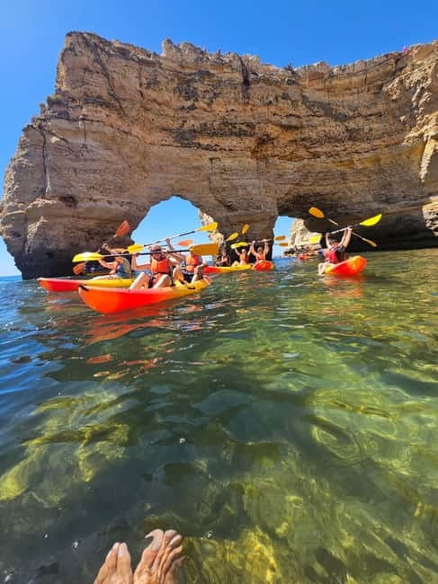 Benagil Cave: Guided Kayak Tour with Caves and Cliffs - Benagil Cave from the water