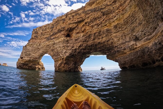 Benagil: Caves, Beaches, and Secret Spots Guided Kayak Tour - Carvalho Beach and the return paddle