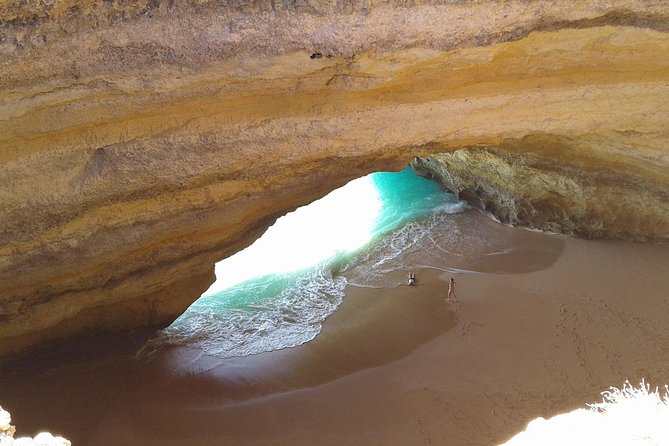 Benagil caves by land in a Tuk Tour - Albandeira Beach and the natural tunnel