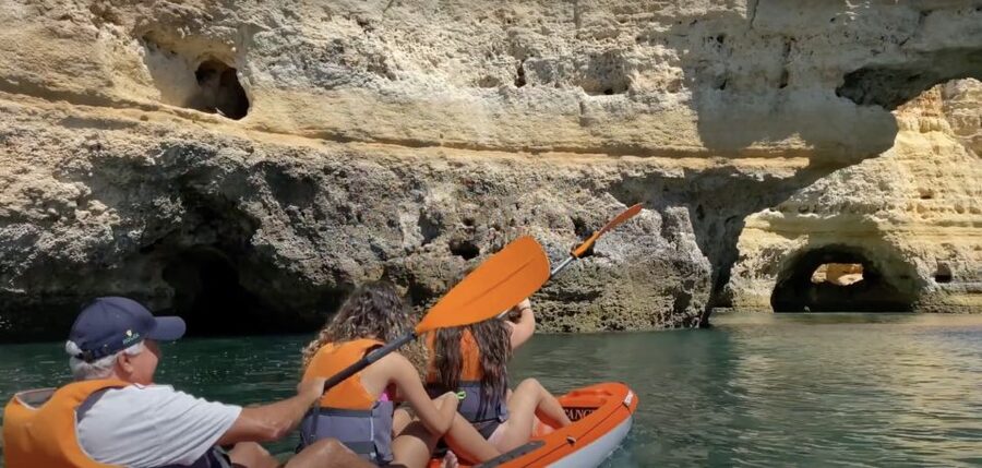 Benagil: Caves, Coves & Secret Beaches Guided Kayaking Tour - Entering the Benagil Sea Cave