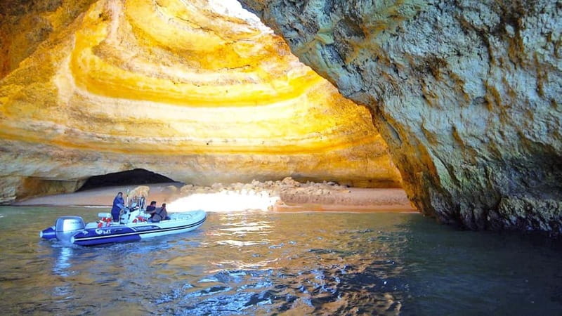 Benagil Caves Full Circuit Happy Hour - The ride along cliffs, beaches, and smaller caves