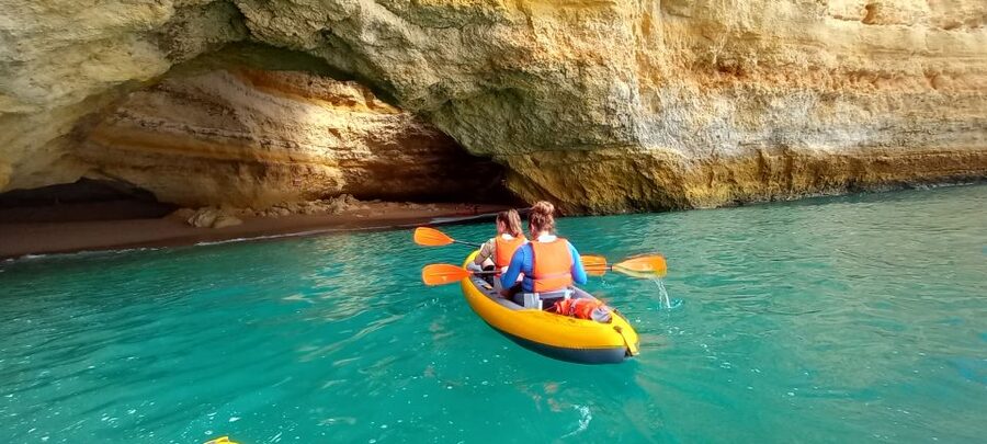 Benagil Caves: small group Kayaking Tour with a Local Guide - Beyond Benagil, where the quieter scenery begins