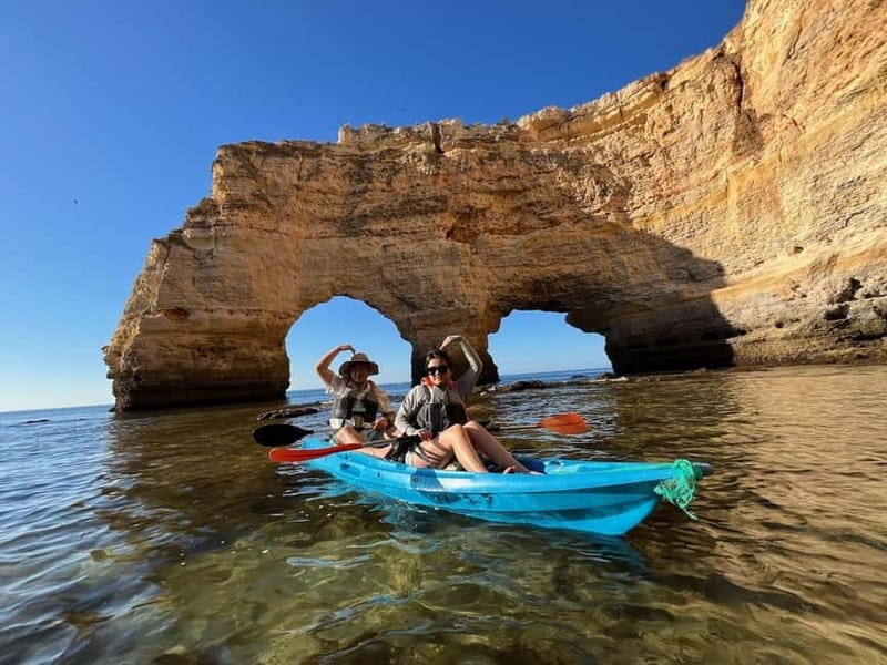 Benagil Kayak Tour: Explore Secret Caves with Licensed Guide - Reaching Benagil Cave by kayak