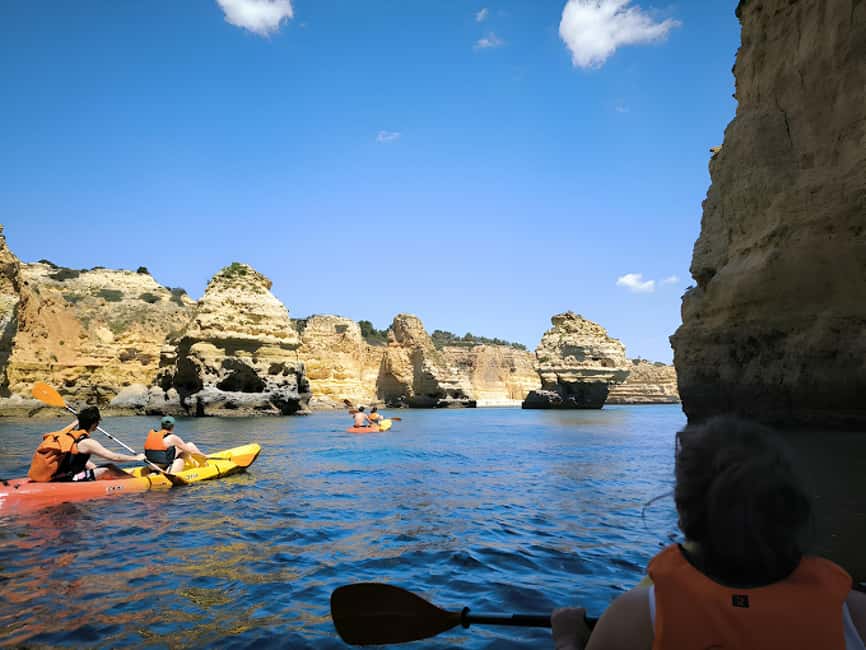 Benagil: Kayak Tour to Benagil Caves – Small Group - What the $40 price delivers