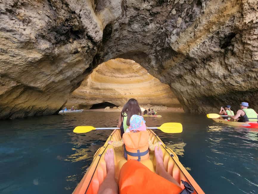 Benagil: Kayak Tour to Benagil Caves – Small Group - From O Algar to Benagil Beach