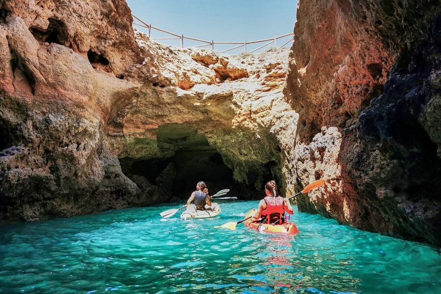 Benagil: Kayaking Tour to the Benagil Cave (Free Shower) - Beaches along the two-hour route