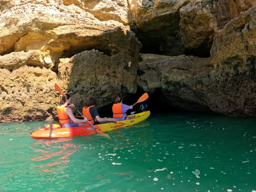 Benagil: Sunrise kayak tour Benagil caves and secret spots - What the $41 price includes