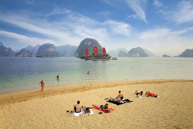 Best Halong 5 star Day Trip, inclusive,buffet,cave,kayak,transfer - Boarding at Tuan Chau Island