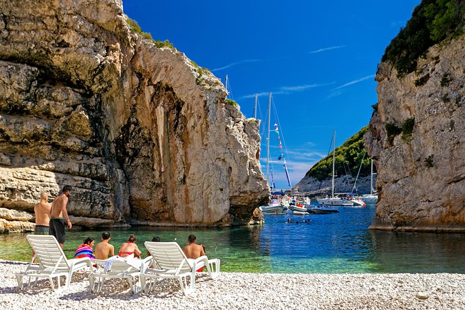Blue Cave and Pakleni Islands group Tour from Hvar - Stiniva Cove gives you the best swim break