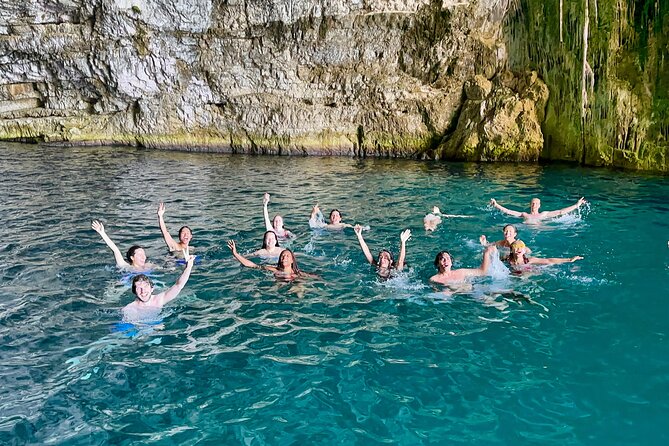 Blue Cave & Grama Bay Full Day Guided Boat Tour - Haxhi Ali Cave: a strong opening stop
