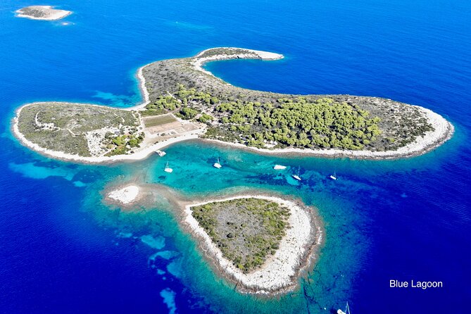 Blue cave, Mama Mia and Hvar, 5 island speedboat tour from Trogir - Pakleni Islands from the water