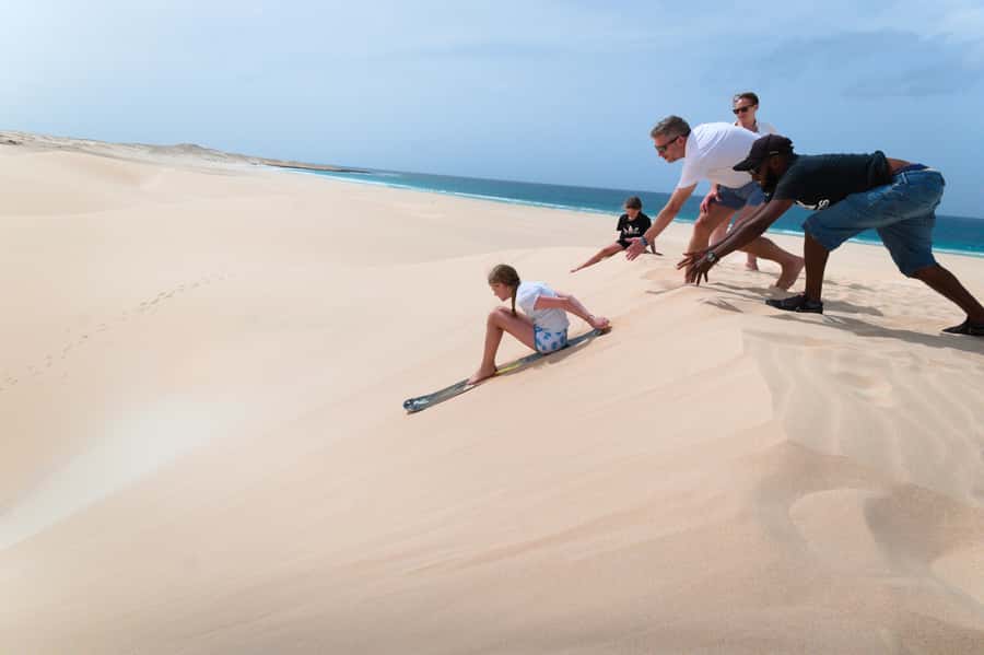 Boa Vista: Shark, Turtles, Cave, Sandboarding & Tasting Tour - Pickup and the open 4x4 ride