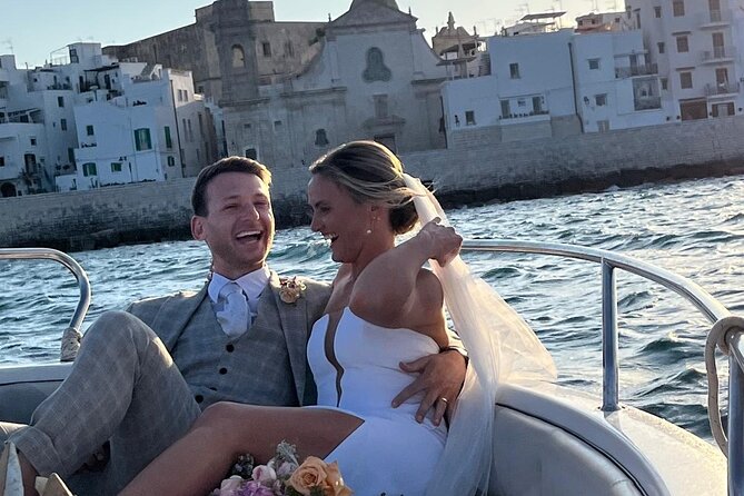 Boat tour from Monopoli to the caves of Polignano a Mare - Swimming, Prosecco, and the small comforts