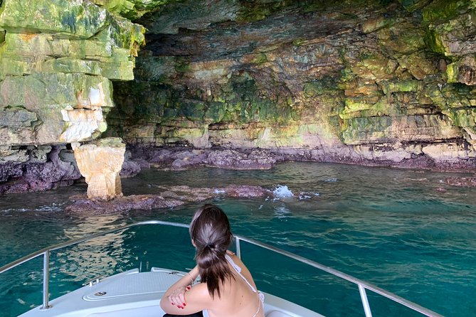 Boat tour of the Polignano a Mare caves with aperitif - Lama Monachile from the Adriatic