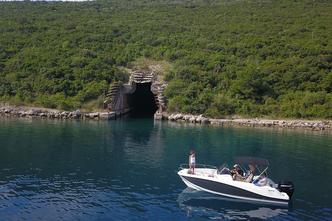 Boat tour to Lady of the Rock , Submarine base & Blue Cave swim - Why the water is the real attraction