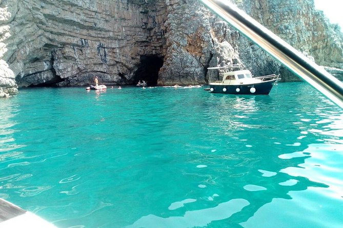 Boat tour to Lady of the Rock , Submarine base & Blue Cave swim - What the speedboat ride feels like