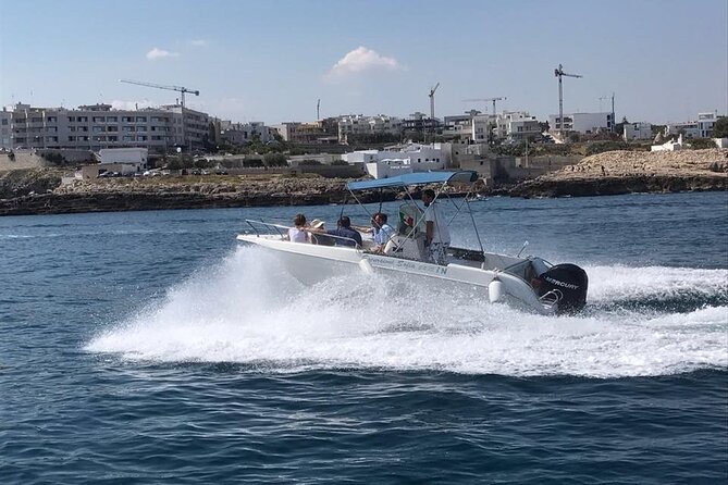 Boat trip to the Polignano a Mare caves - Bishop Cave, Grotta Ardito, and Pigeons Cave