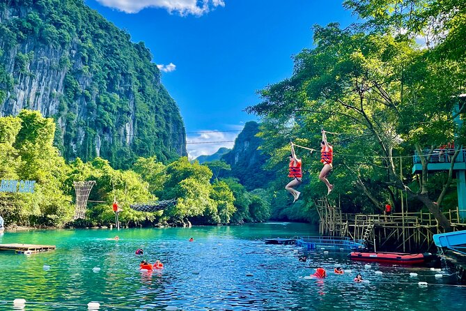 Botanic Garden - Paradise Cave - Zipline - Mudbath at Dark Cave - Forest paths and waterfalls at the Botanical Garden