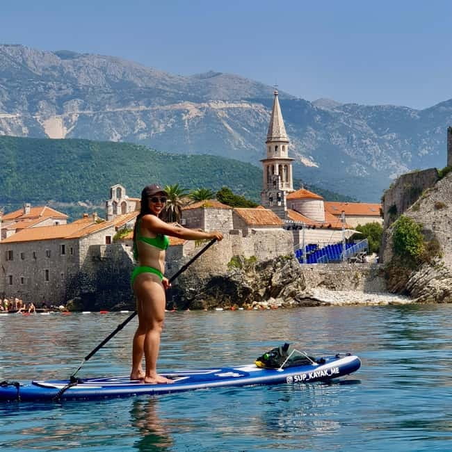Budva: 3-Hour Paddle Board or Kayak Tour to Coastal Caves - The Dancing Girl and the coastal cliffs