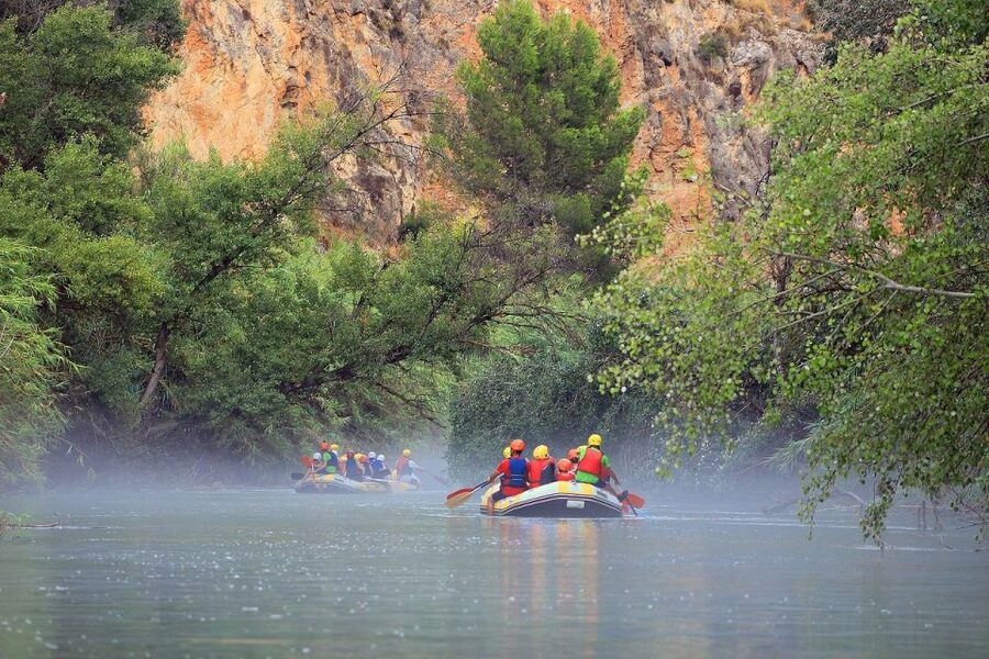 Calasparra: Almadenes Canyon Rafting with Caves and Rock Art - The first 40 minutes on the Segura River