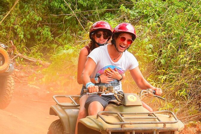 Cancun ATV Jungle Adventure, Ziplines, Cenote and Tequila Tasting - Three Short Ziplines Through the Trees