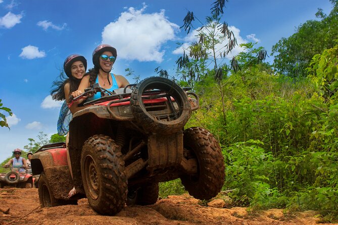 Cancun ATV Jungle Adventure, Ziplines, Cenote and Tequila Tasting - Riding ATVs on the Yucatan Trail