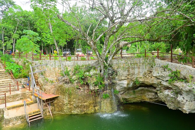 Cancun ATV Tour with Zipline, Cenote & Transportation - Swimming in the natural cenote