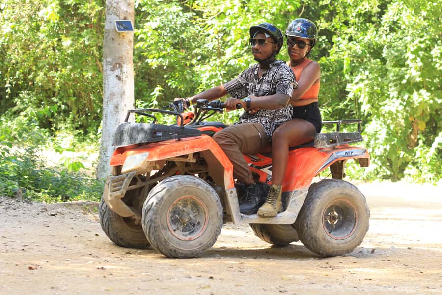 Cancún: ATV, Zipline, and Cenote Adventure with Lunch - The ATV ride through the jungle
