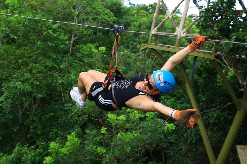Cancun: ATV, Ziplines and Cenote Adventure in the Jungle - Six zip lines through the treetops