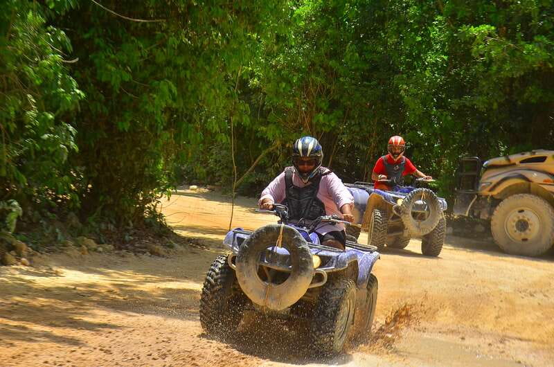 Cancun: ATV, Ziplines and Cenote Adventure in the Jungle - Cooling off in a clear cenote