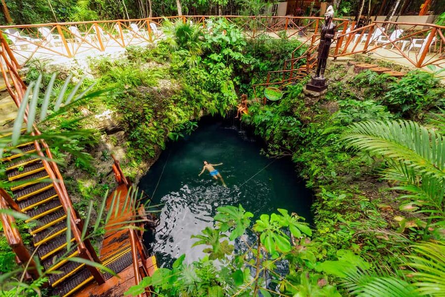 Cancún: Cenotes Adventure with Tequila Tasting & Mayan Snack - A short Mayan dance ritual and snack
