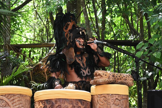 Cancun: Discover the Hidden Treasures: Exploring 3 Jungle Cenotes - Mayan tacos, a fire show, and too many extras