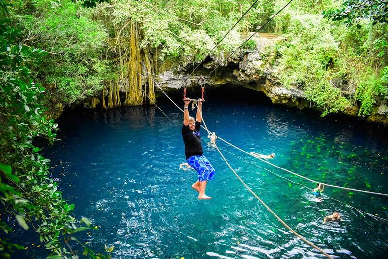 Cancun & Riviera Maya: ATV, Zipline, & Cenote Combo Tour - Three ziplines through the trees