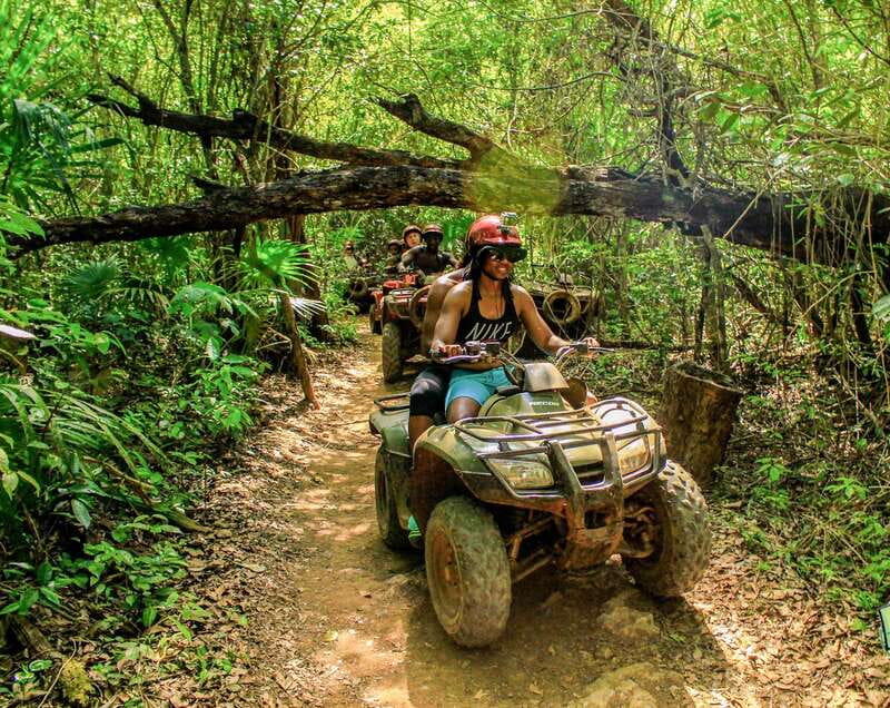 Cancun & Riviera Maya: ATV, Zipline, & Cenote Combo Tour - Swimming at Cenote Verde Lucero