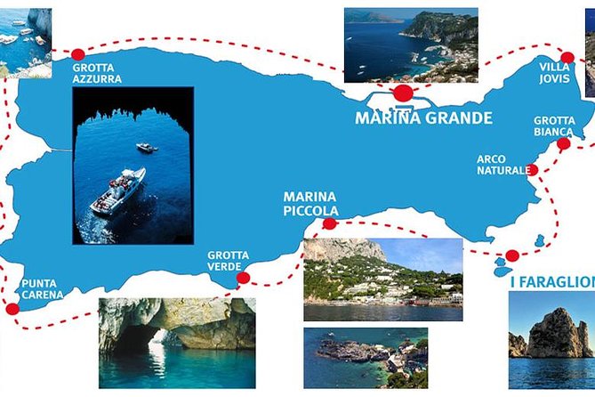 Capri: Boat Tour, Priority Tickets & Blue Grotto (Optional) - What you see along the circular route