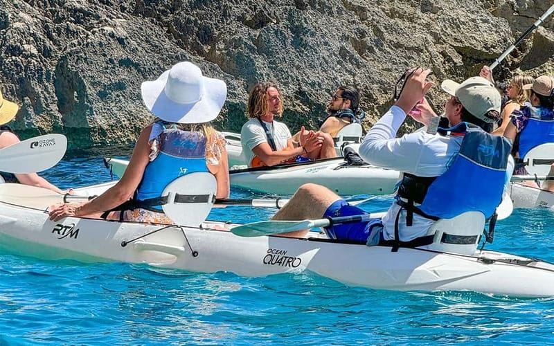 Capri: Caves and Beaches Kayaking Tour with GoPro Photos - The Faraglioni photo stop