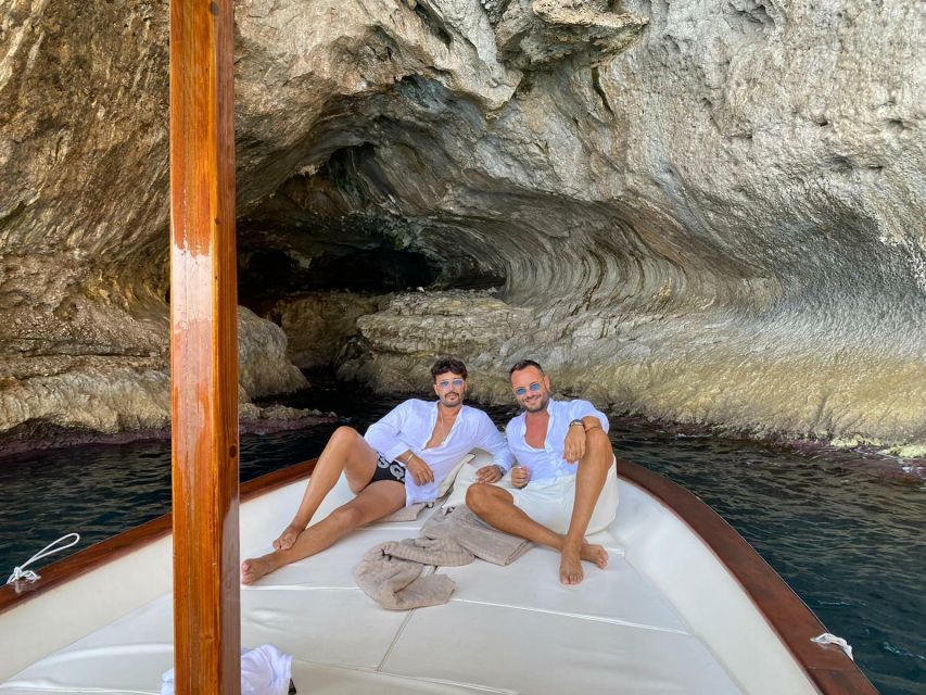 Capri: Island and Grottos Boat Cruise with Snacks and Drinks - Punta Carena Lighthouse and the Faraglioni