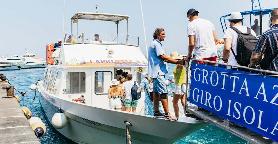 Capri: Island Boat Tour and Optional Blue Grotto Visit - Key points to know before boarding