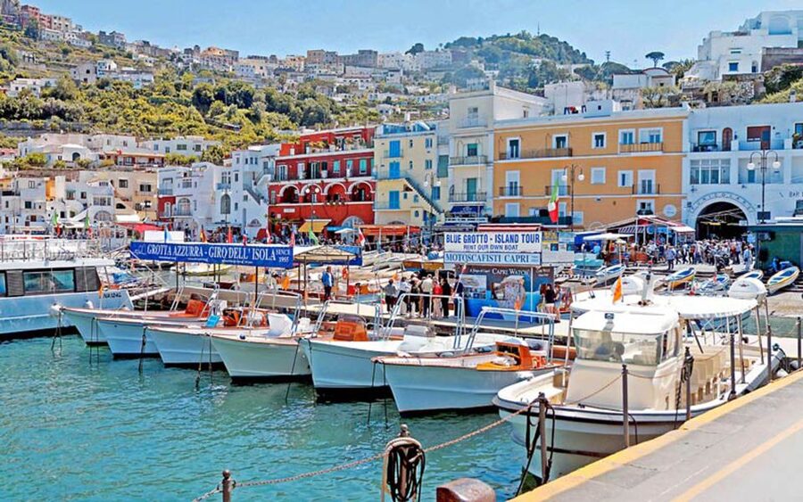 Capri: Island Boat Tour with Blue Grotto Stop - The Green Grotto and Punta Carena Lighthouse