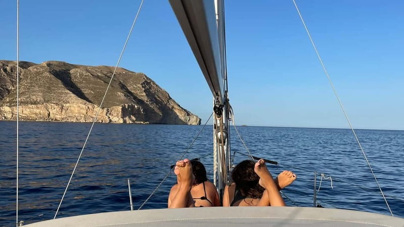 Carboneras: Cabo de Gata Caves and Los Muertos Sailing Tour - San Pedro Island, castle, and the return route