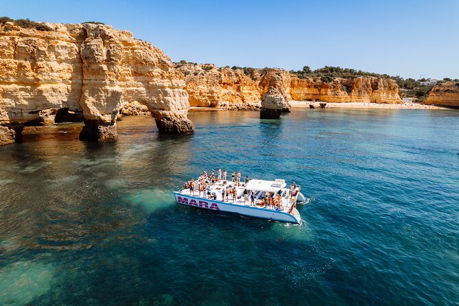 Catamaran Cruise: Caves and Coastline to Benagil - Space, seating, and what to expect aboard