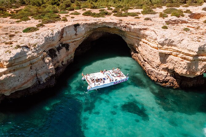 Catamaran Cruise: Caves and Coastline to Benagil - Booking, weather, and cancellation details