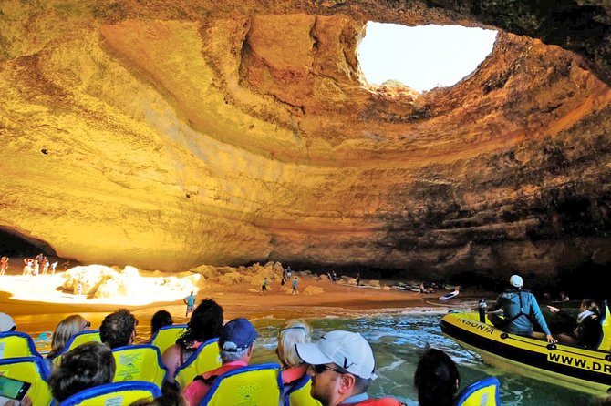 Caves and Dolphin Watching Cruise from Albufeira - Praia da Marinha and the sandstone coast