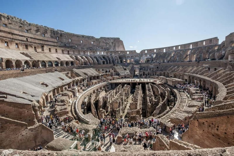 Colosseum Arena, Forum & Hill Tour – Optional Underground - Forum ruins and the arches of emperors